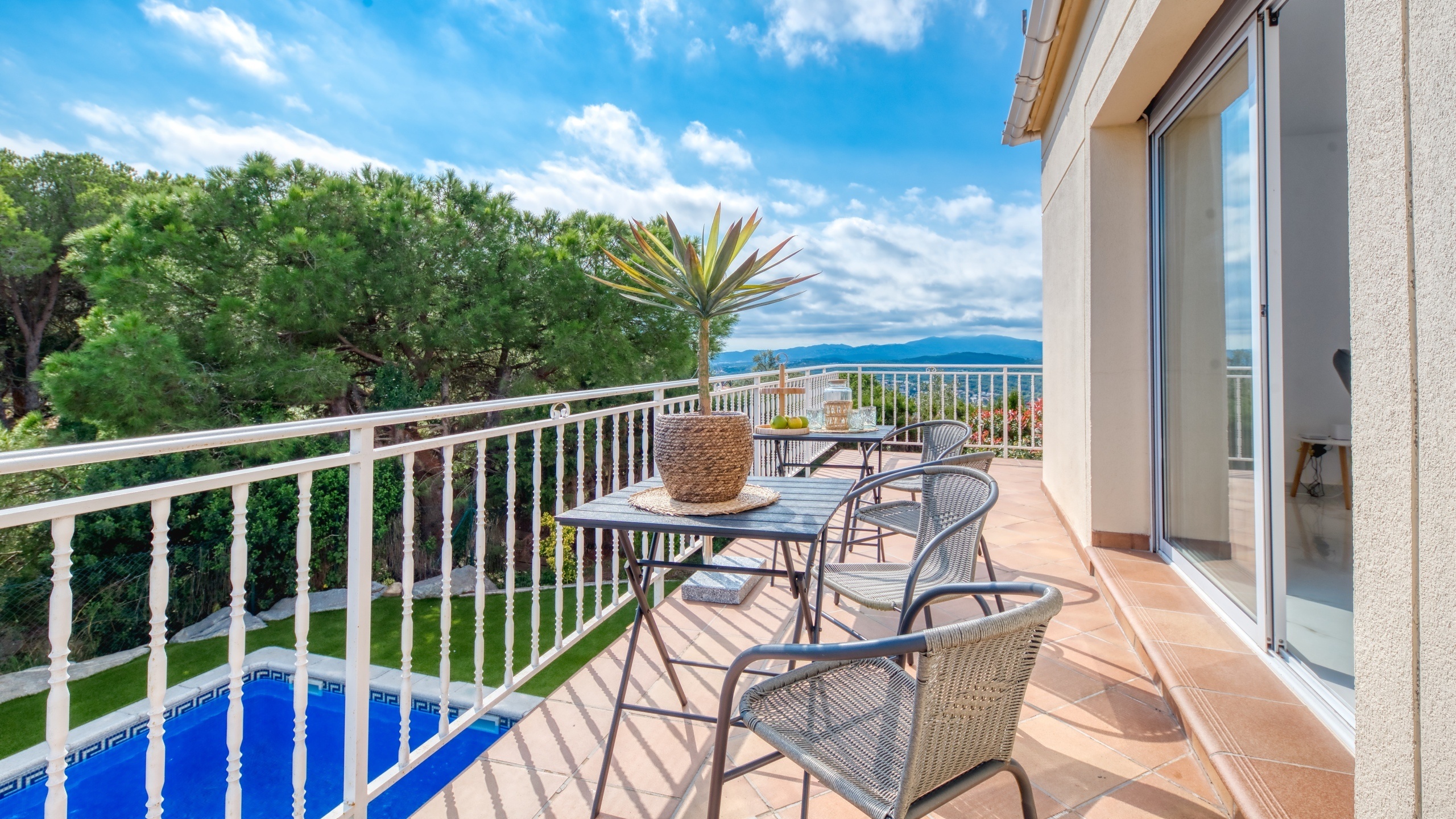 Ferienhäuser Costa Brava Spanien - Villa La Luna - Terrasse