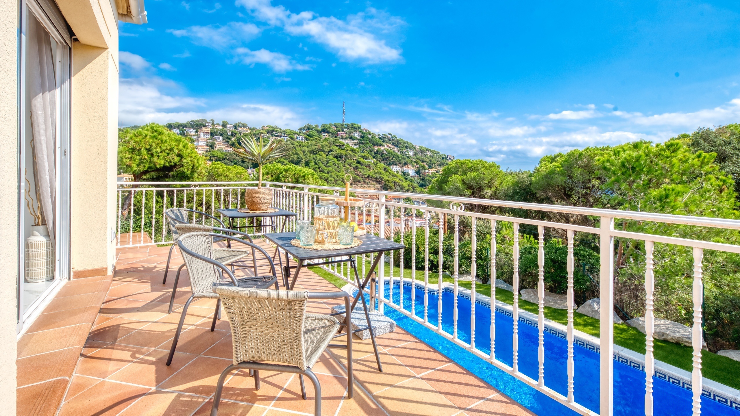 Ferienhäuser Costa Brava Spanien - Villa La Luna - Terrasse