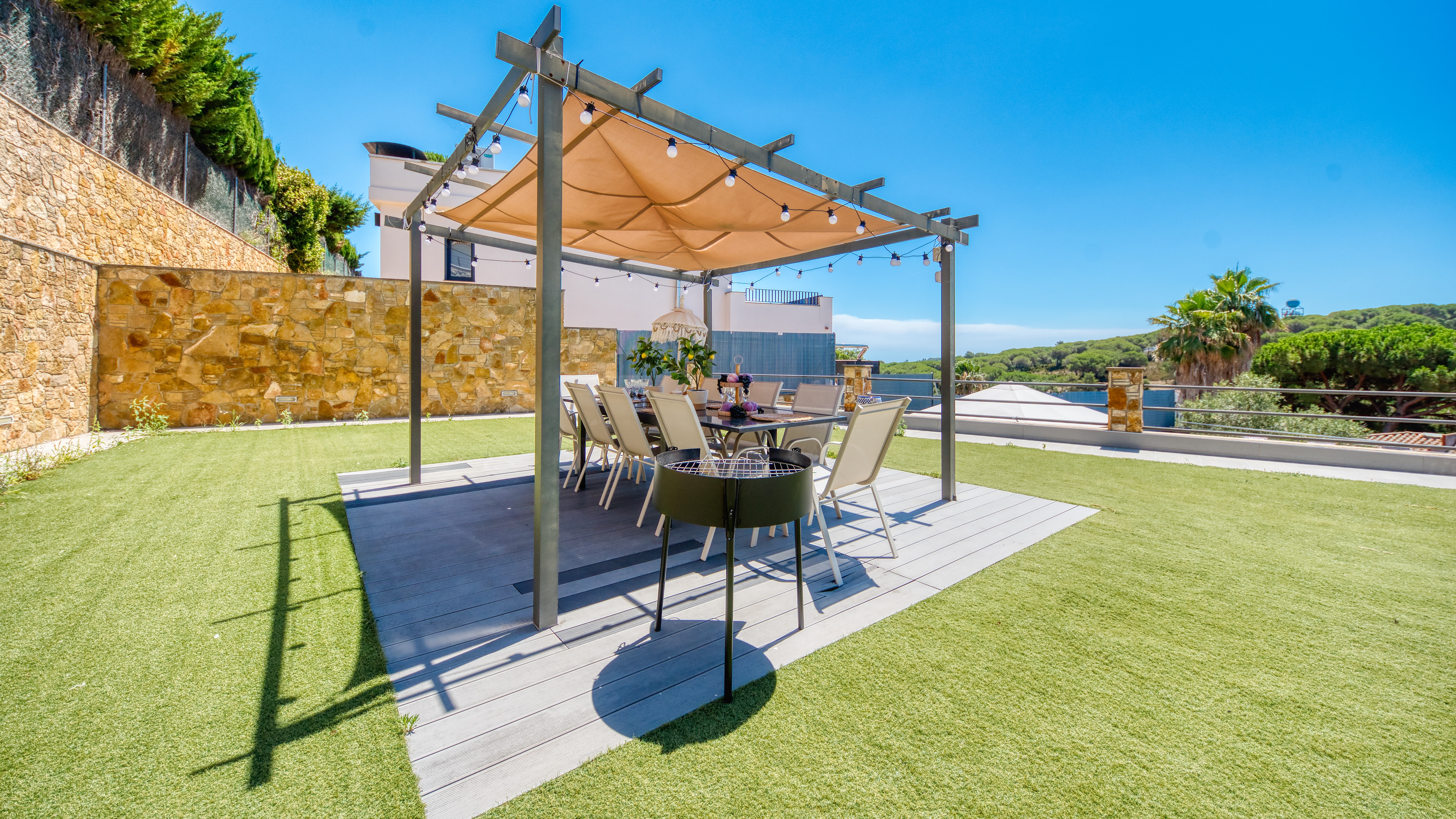 Ferienhäuser Costa Brava Spanien - Villa SummerDream - Essecke