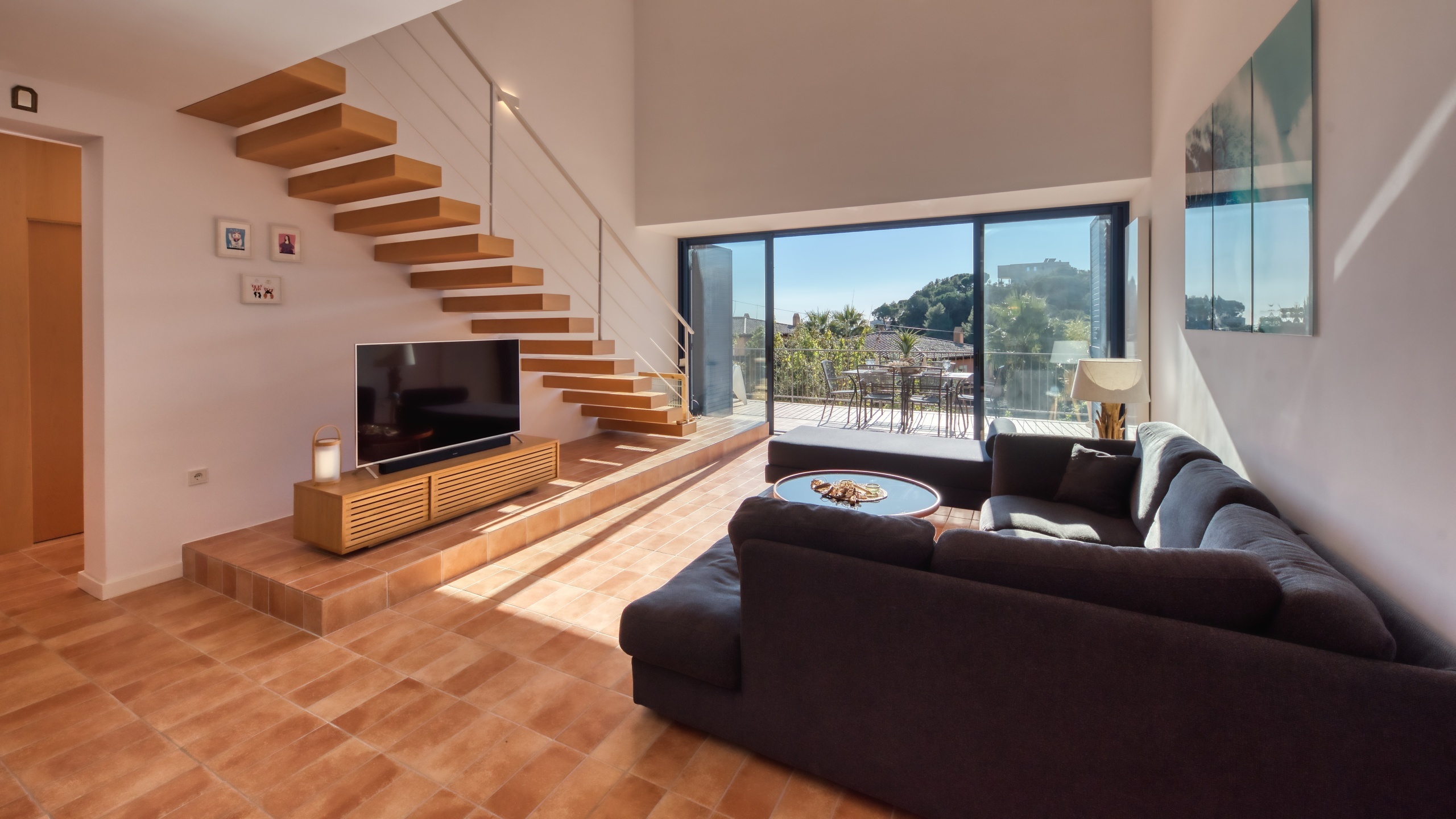 Ferienhäuser Costa Brava Spanien - Casa AdoRa - Wohnbereich