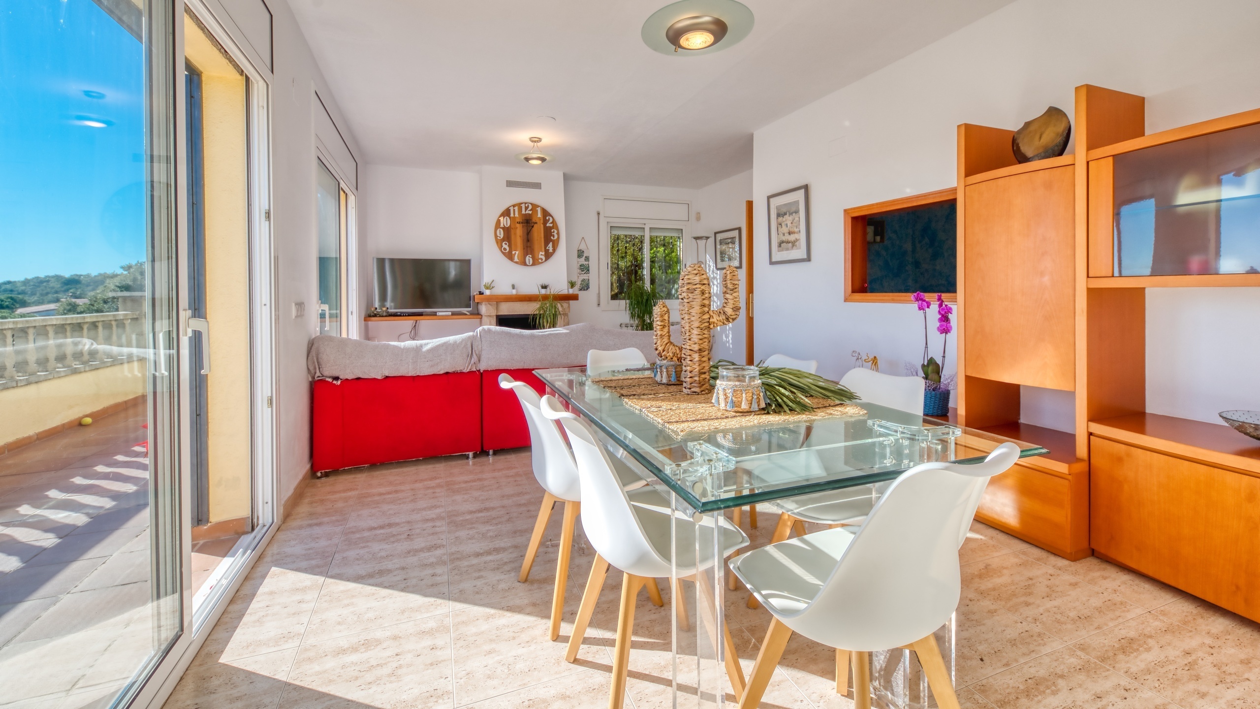 Ferienhäuser Costa Brava Spanien - Villa Holiday - Essecke