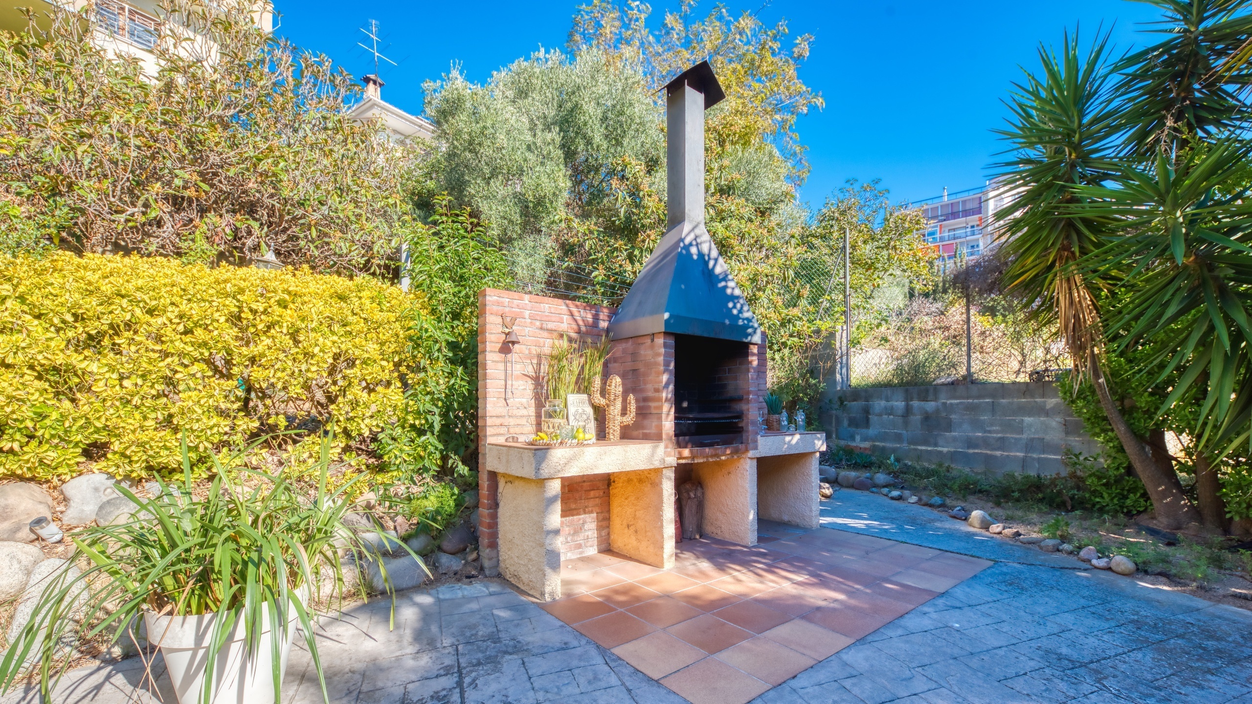 Ferienhäuser Costa Brava Spanien - Villa Summertime - Grillplatz