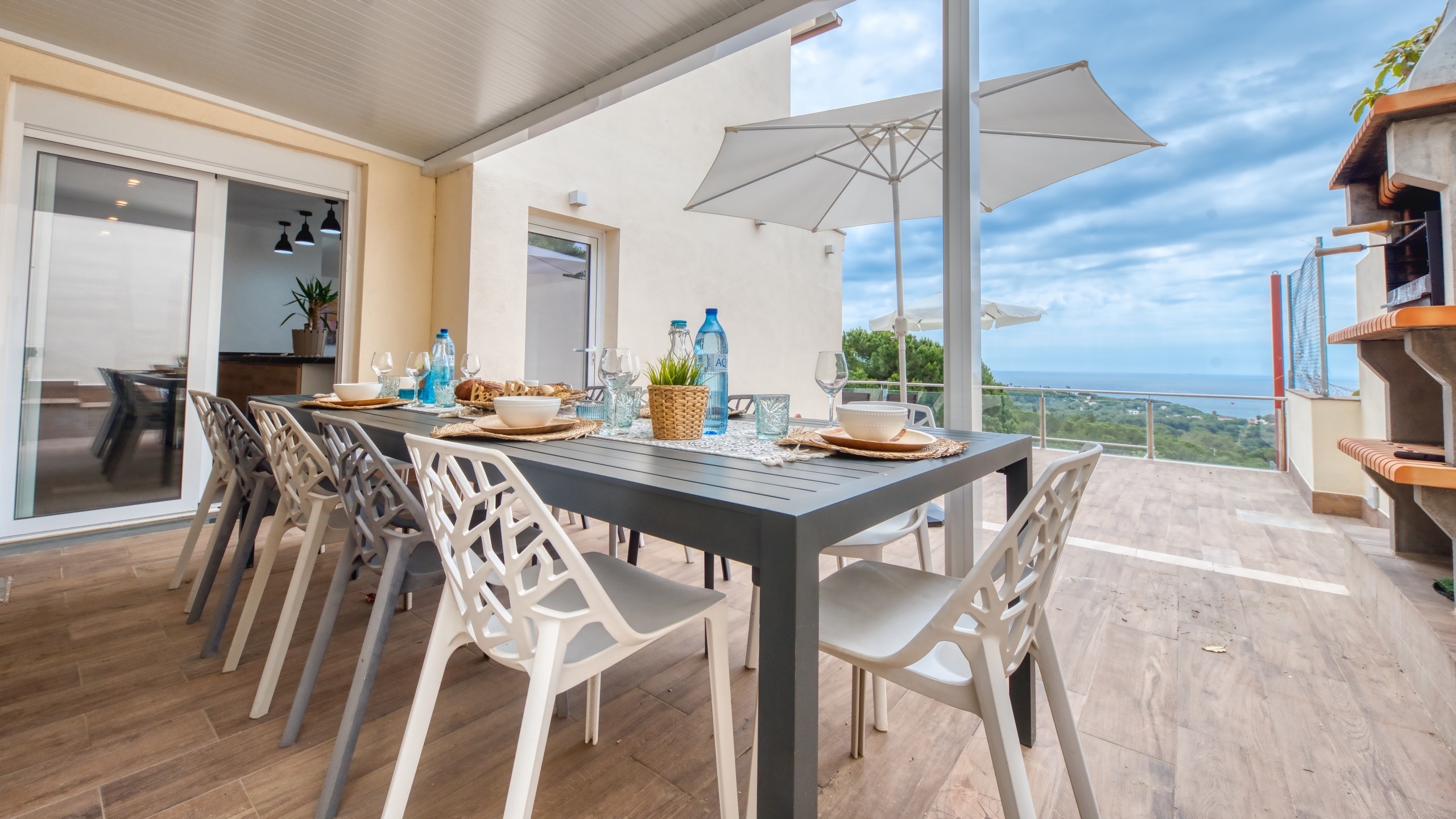 Ferienhäuser Costa Brava Spanien - Villa BellaVista - Grillplatz