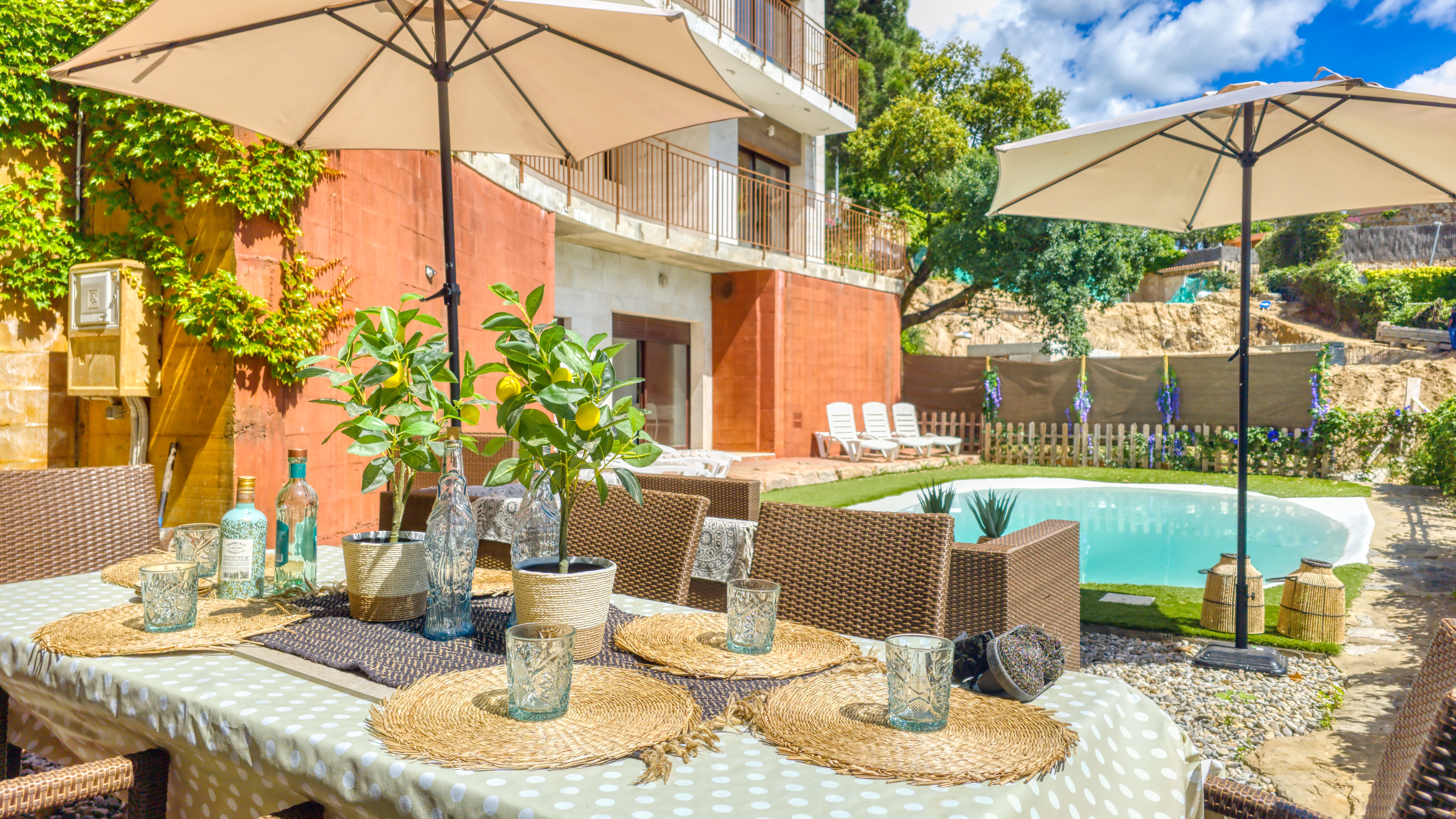 Ferienvilla Costa Brava Spanien - Villa Sunny Beach - Essecke