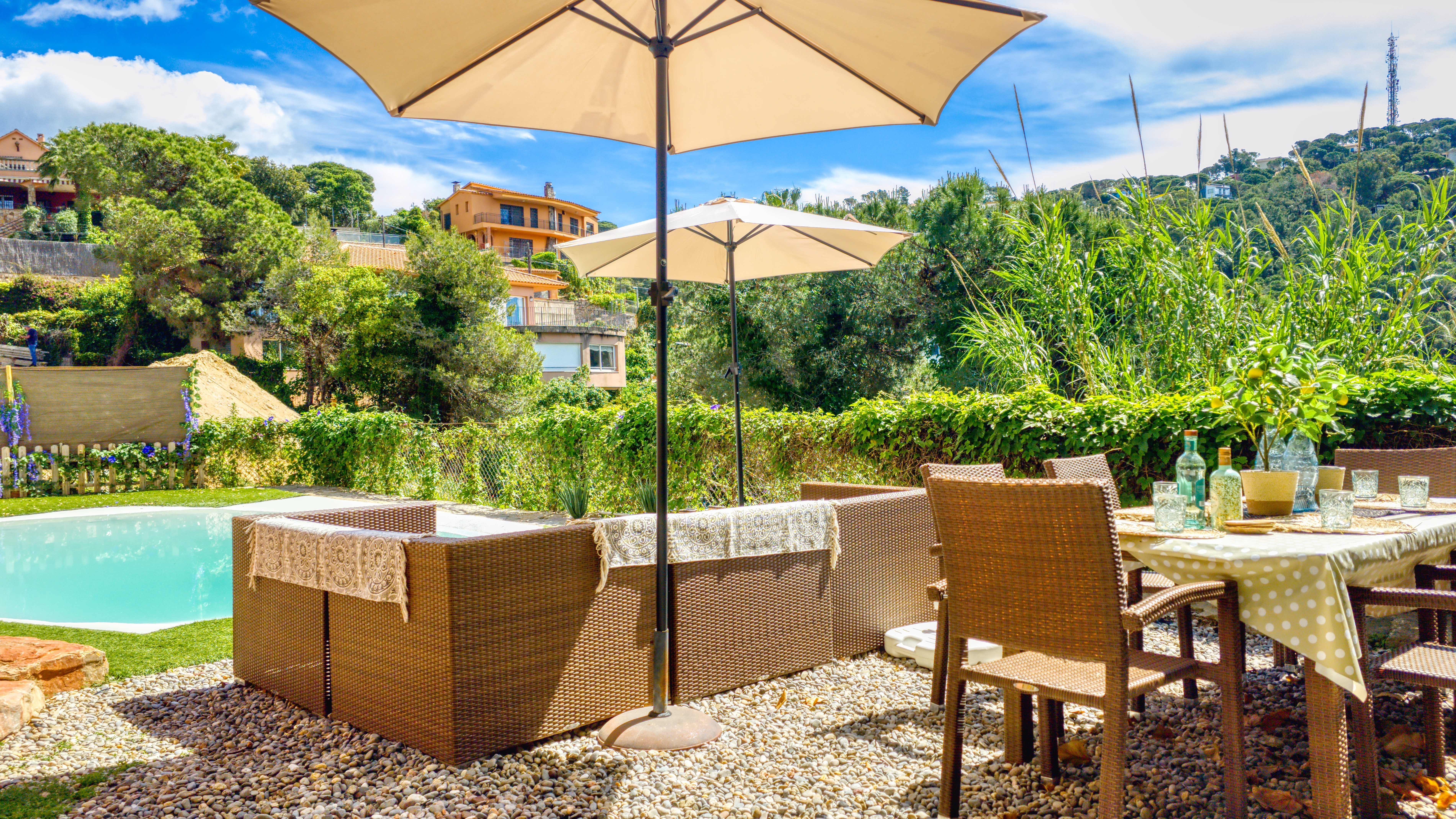 Ferienhäuser Costa Brava Spanien - Villa Sunny Beach - Garten